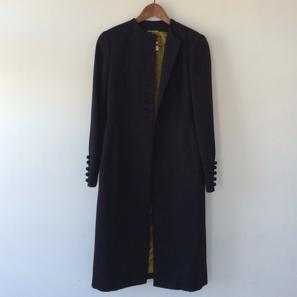Textured wool/silk Cesare Fabbri dress coat.