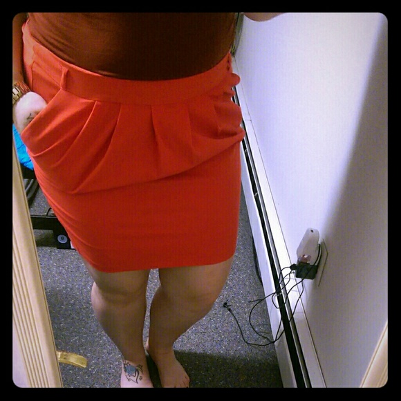 Red skirt