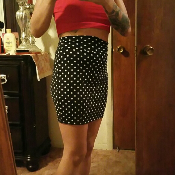Polka dot skirt