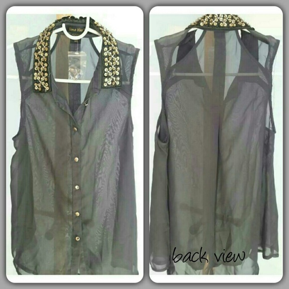 Beautiful Sheer Embellished Top
