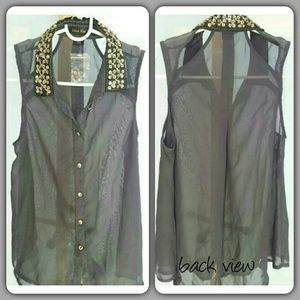 Beautiful Sheer Embellished Top