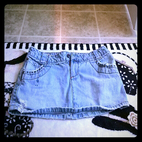 Oneill denim stud mini skirt