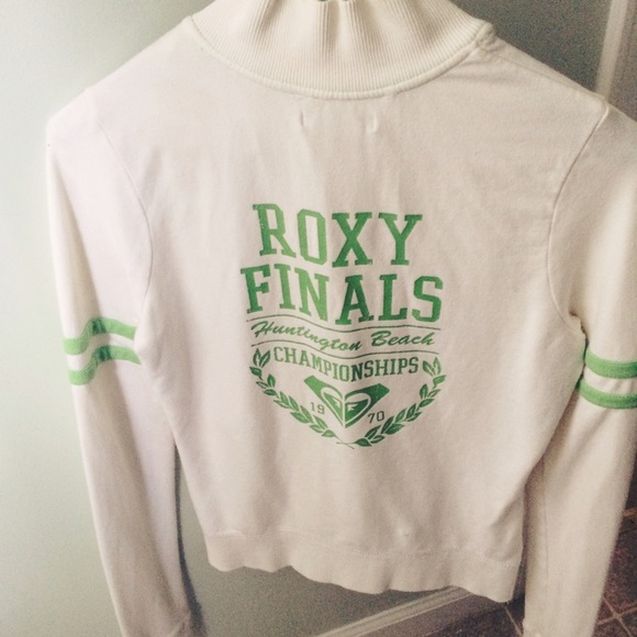 Roxy white and green jacket