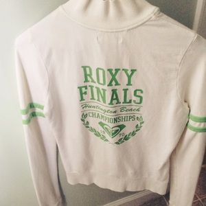 Roxy white and green jacket