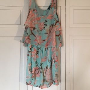 H&M Floral Romper with Open Back