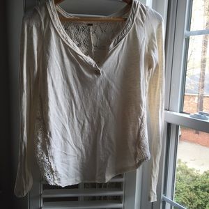 Free People Cotton Lace Back