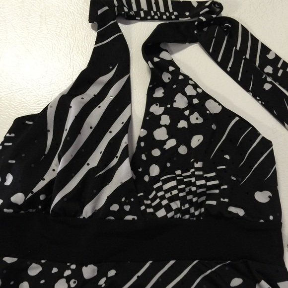 ⚠️️CLEARANCE⚠️Sparkly Halter Blouse Top S - Picture 2 of 4