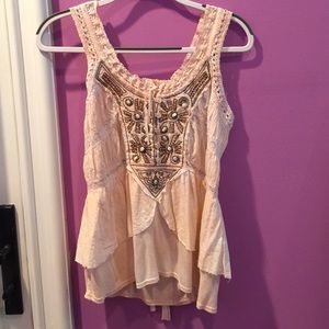 BABY PINK FREE PEOPLE TOP
