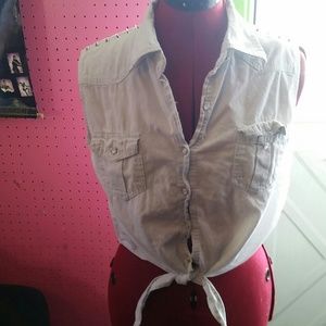 An edgey blouse