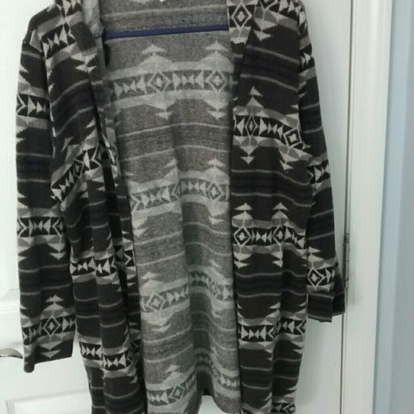 Aztec/tribal print sweater.
