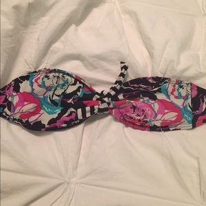 Multicolor Floral Strapless Bikini from PacSun