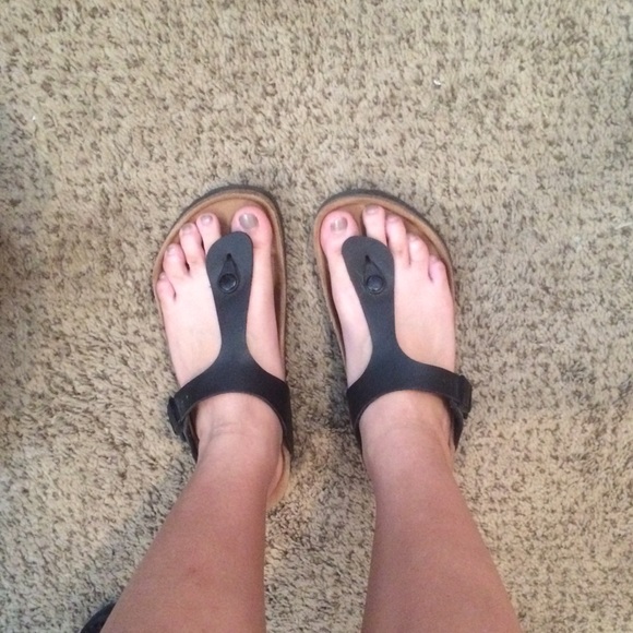 Black Birkenstock sandals