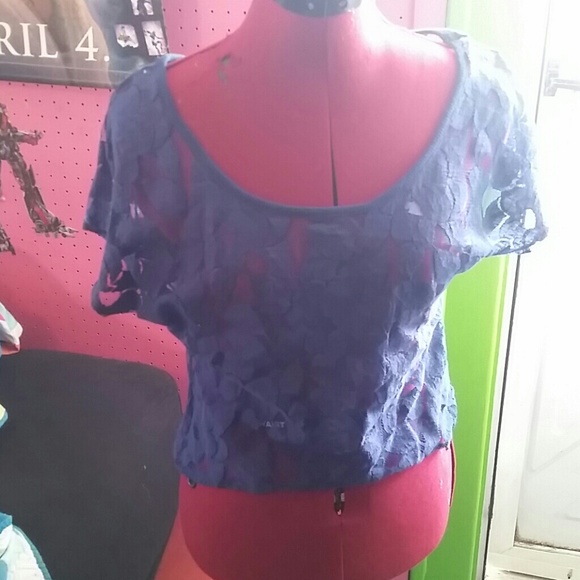 Lace over shirt