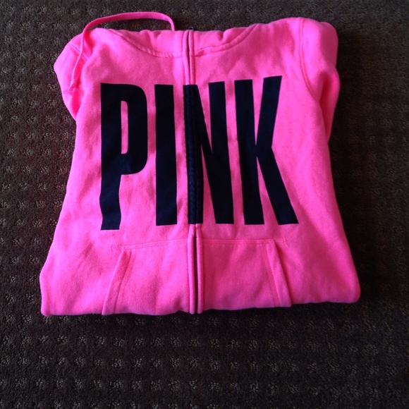 Pink Zip Up Hoodie