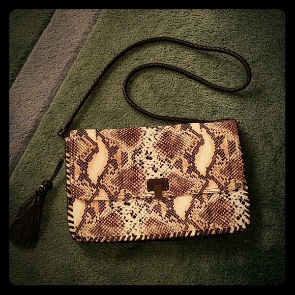 Authentic Elliot Luca leather crossbody bag