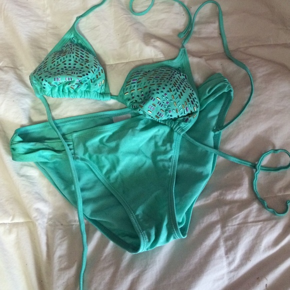 Turquoise bikini