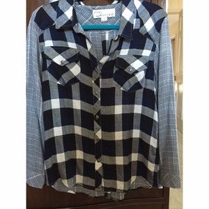 Vintage Havana plaid button shirt