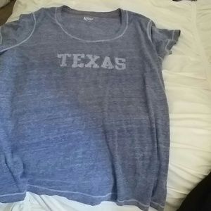 Texas Rangers shirt.