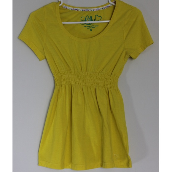 Yellow Scoop Neck T-shirt
