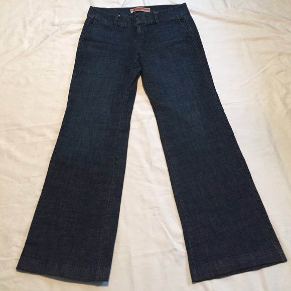 Wide leg stretch gap trousers