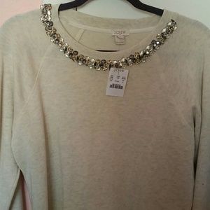 Jcrew Embellished Sweater