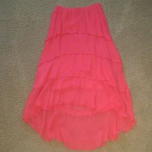 Maxi low/high skirt
