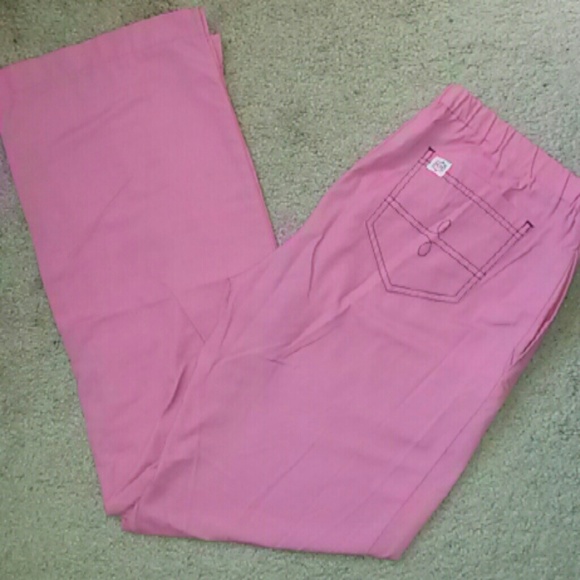 Pink scrub pants