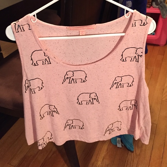 Elephant shirt with plain back