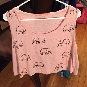 Elephant shirt with plain back