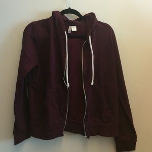 Burgundy hoodie