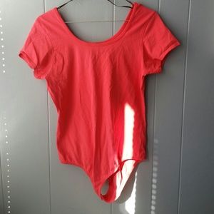 Coral colored Bodysuit