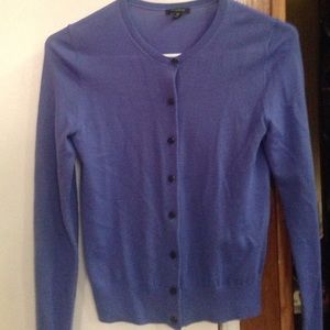 Blue cardigan
