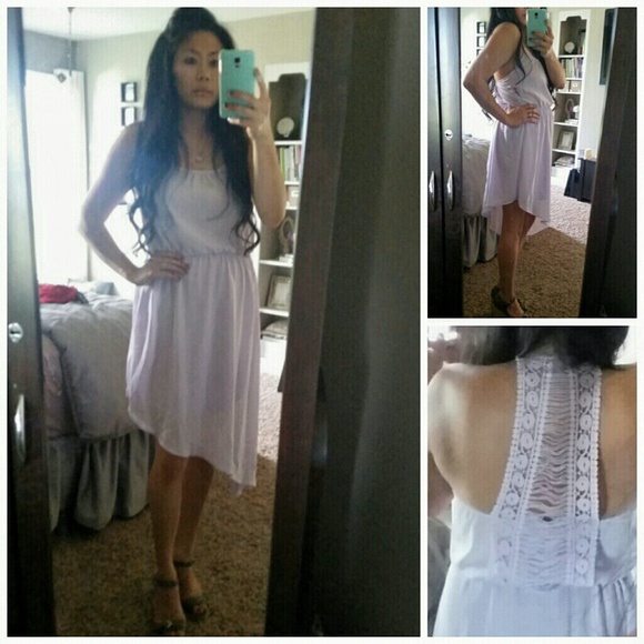 *FINAL MARKDOWN*Lilac chiffon asymmetrical dress - Picture 4 of 4