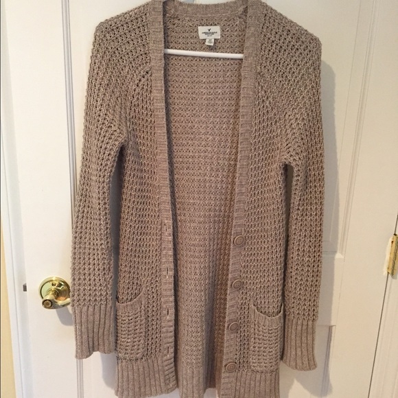 Waffle Knit Cardigan American Eagle