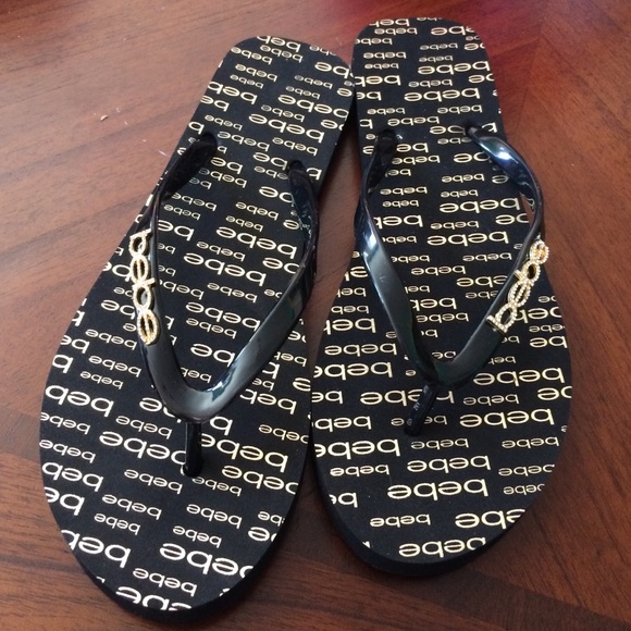 Bebe Flip Flops.