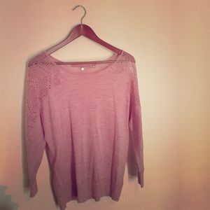 Knitted and Knotted Pink Sweater