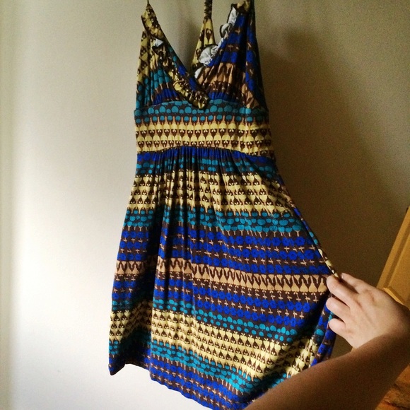 Bright patterned dress