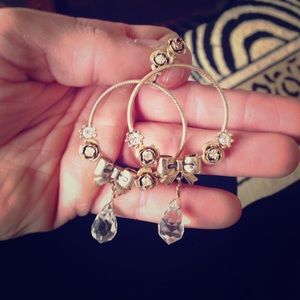 Betsey Johnson bow hoop earrings 🎀