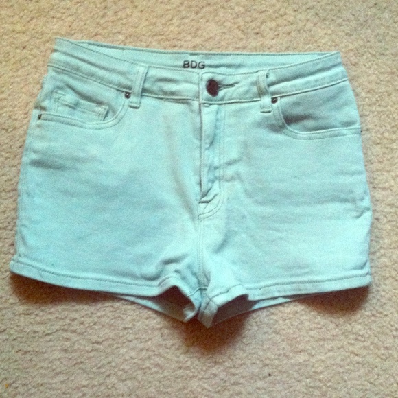 High Waisted Mint Green Shorts