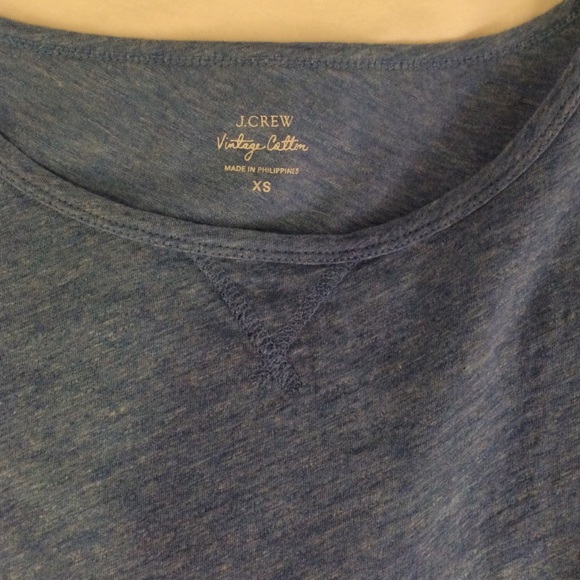J. Crew vintage wash short sleeve blue tee - Picture 2 of 3