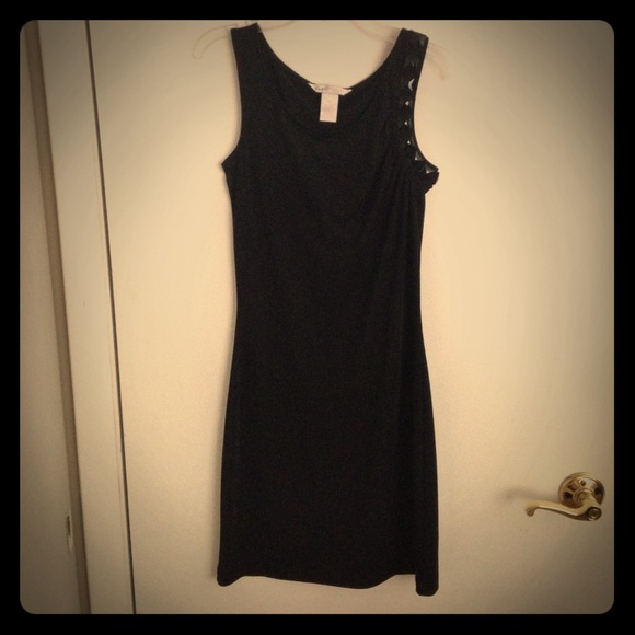 Simple black cocktail dress