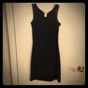 Simple black cocktail dress