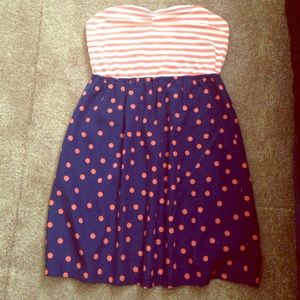 Strapless summer dress