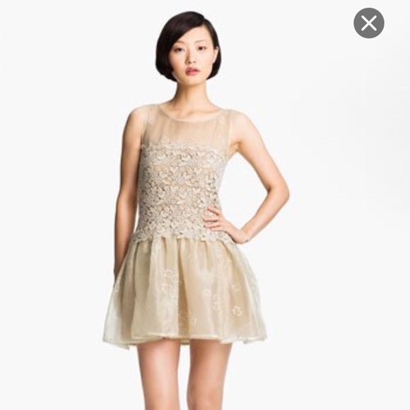 Red Organza Dress