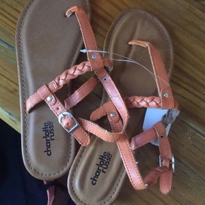 Coral sandals