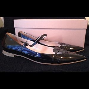 Miu Miu patent leather flats