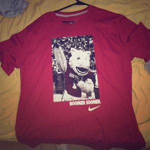 2 t shirts and 1 long sleeve oklahoma shirt