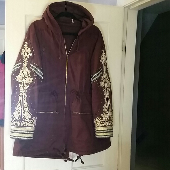 FREE PEOPLE EMBELLISHED COAT??????My new coat