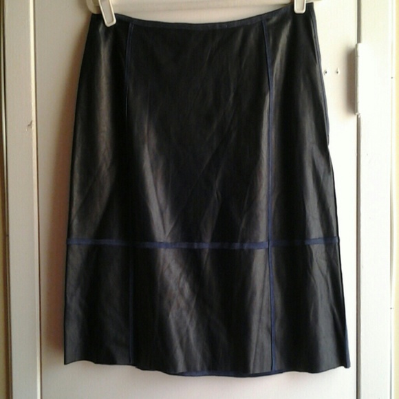 Genuine Leather AUTHENTIC TRUSSARDI MINI SKIRT! - Picture 1 of 4