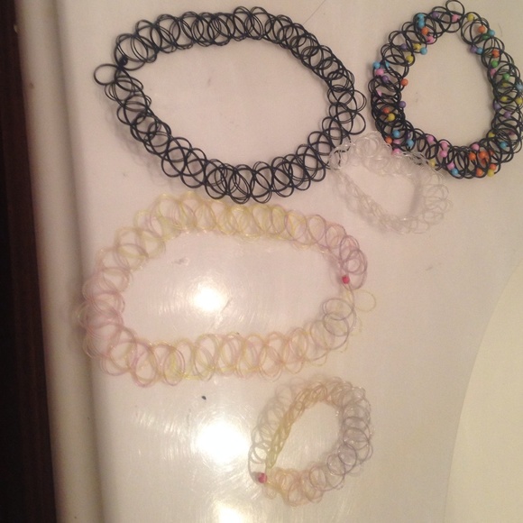tattoo choker/bracelet sets